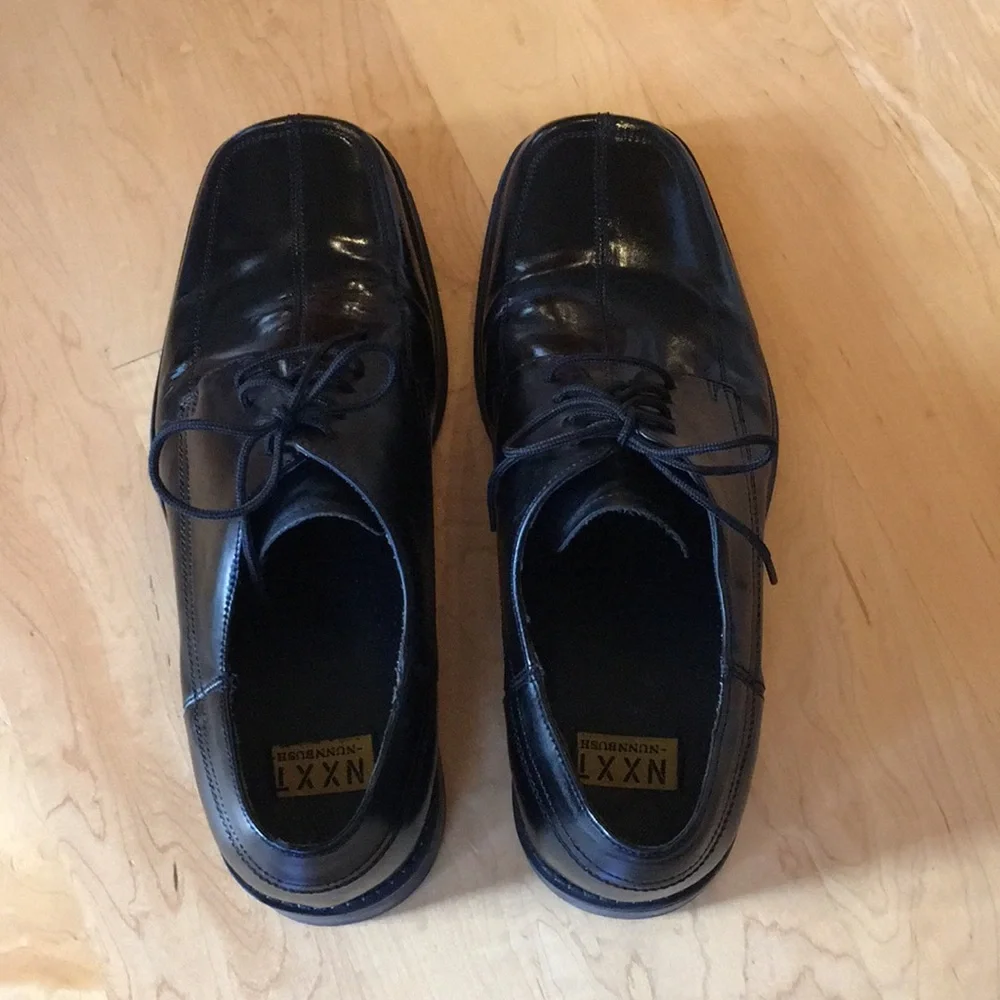 NUNN BUSH | Black Leather Dress Shoes Square Toe Oxford